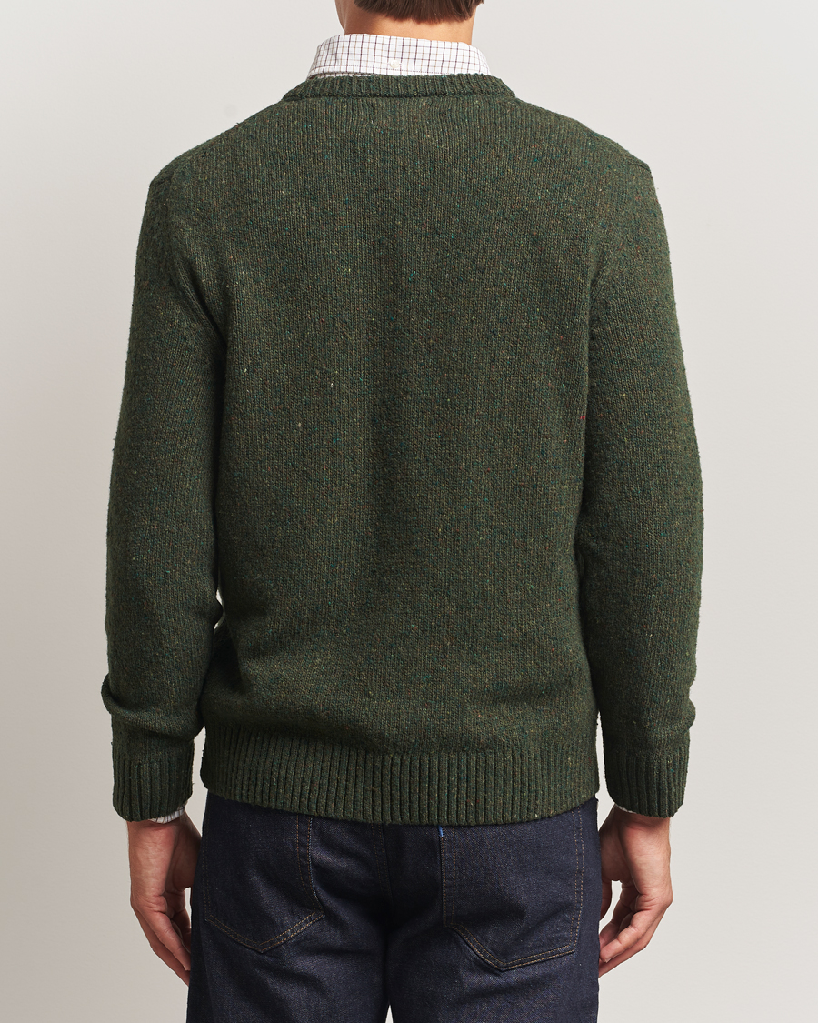 Herre | Gensere | Gant | Neps Wool Crew Neck Country Green