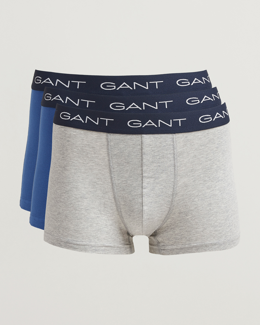 Herre | Undertøy | GANT | 3-Pack Trunk Navy/Grey/Blue