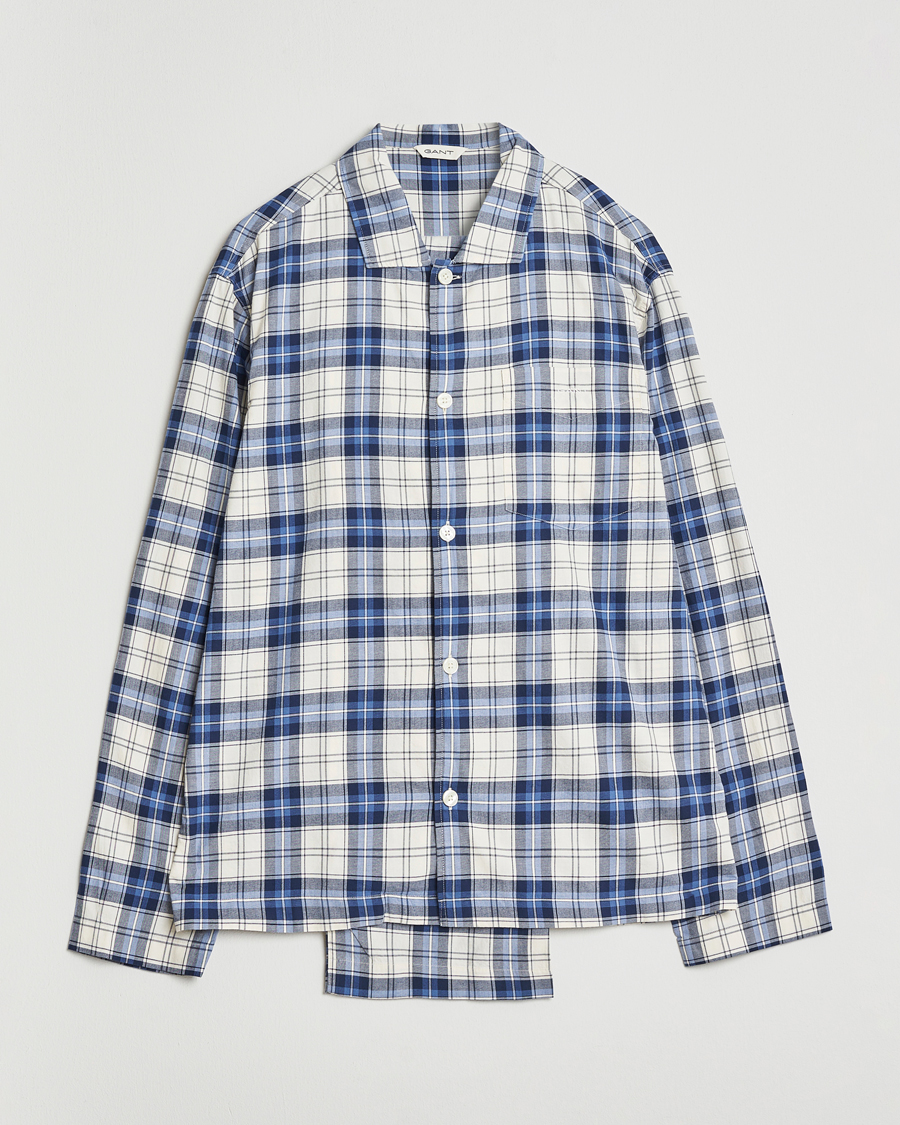Herre | Pyjamaser og badekåper | GANT | Checked Pyjama Set Blue Water