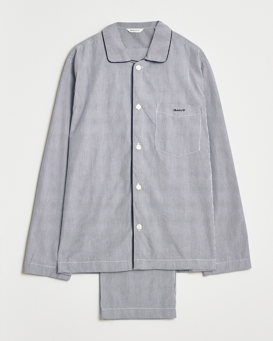 Herre | Pyjamaser og badekåper | GANT | Striped Pyjama Set Persian Blue