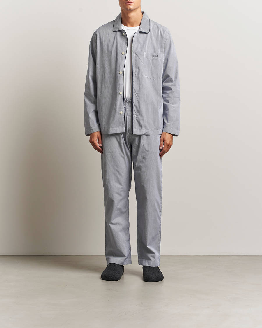 Herre | Pyjamaser og badekåper | GANT | Striped Pyjama Set Persian Blue