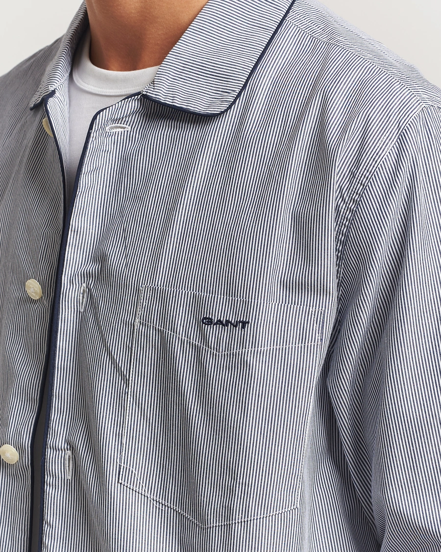 Herre | Pyjamaser og badekåper | GANT | Striped Pyjama Set Persian Blue
