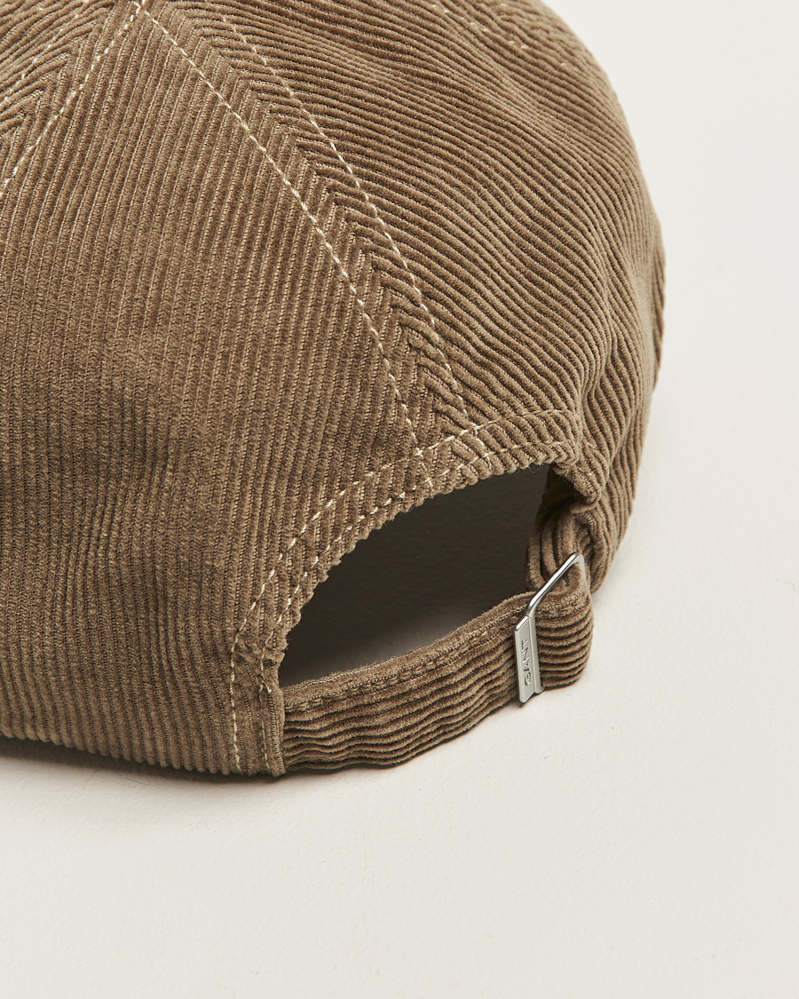 Herre | Hatter og capser | GANT | G Badge Corduroy Cap Taupe Beige