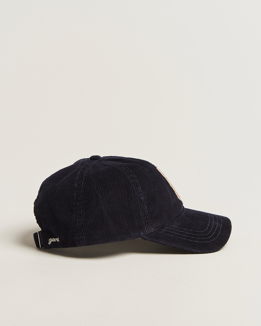 Herre | Hatter og capser | GANT | G Badge Corduroy Cap Evening Blue