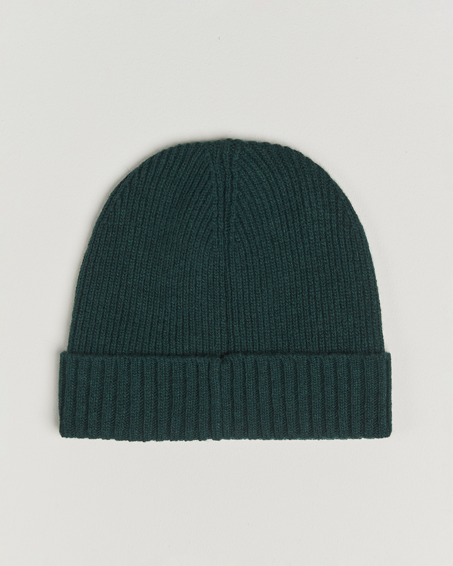 Herre | Luer | GANT | Wool Lined Beanie Tartan Green
