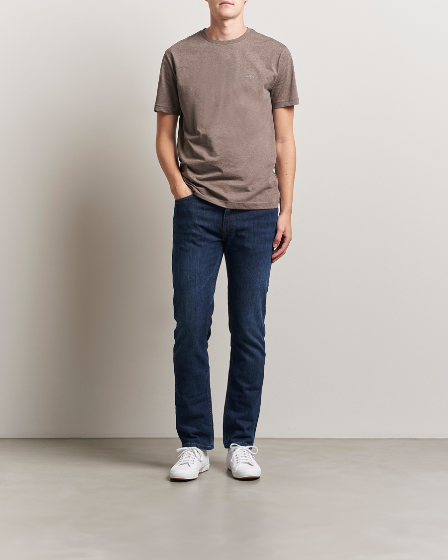 Herre | T-Shirts | GANT | The Original T-Shirt Seawood Melange