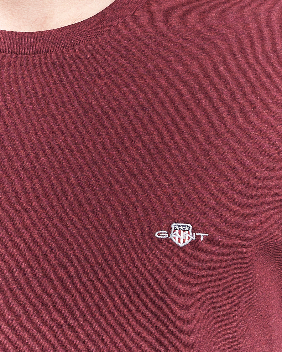 Herre | T-Shirts | GANT | The Original T-Shirt Bordeaux Melange