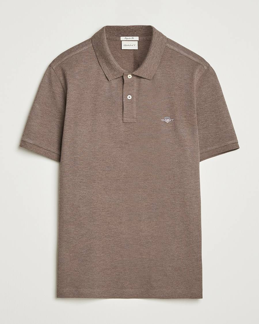 Herre | Pikéer | GANT | The Original Polo Seawood Melange