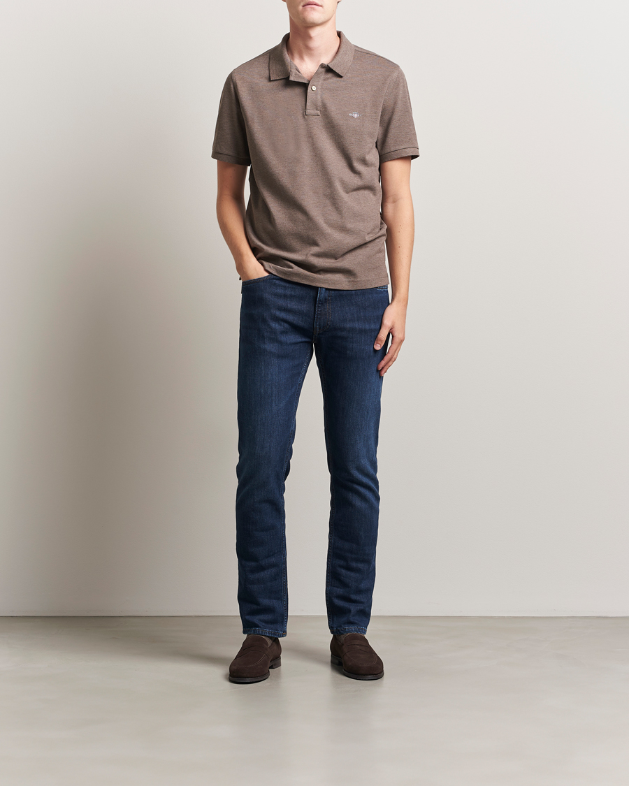 Herre | Pikéer | GANT | The Original Polo Seawood Melange