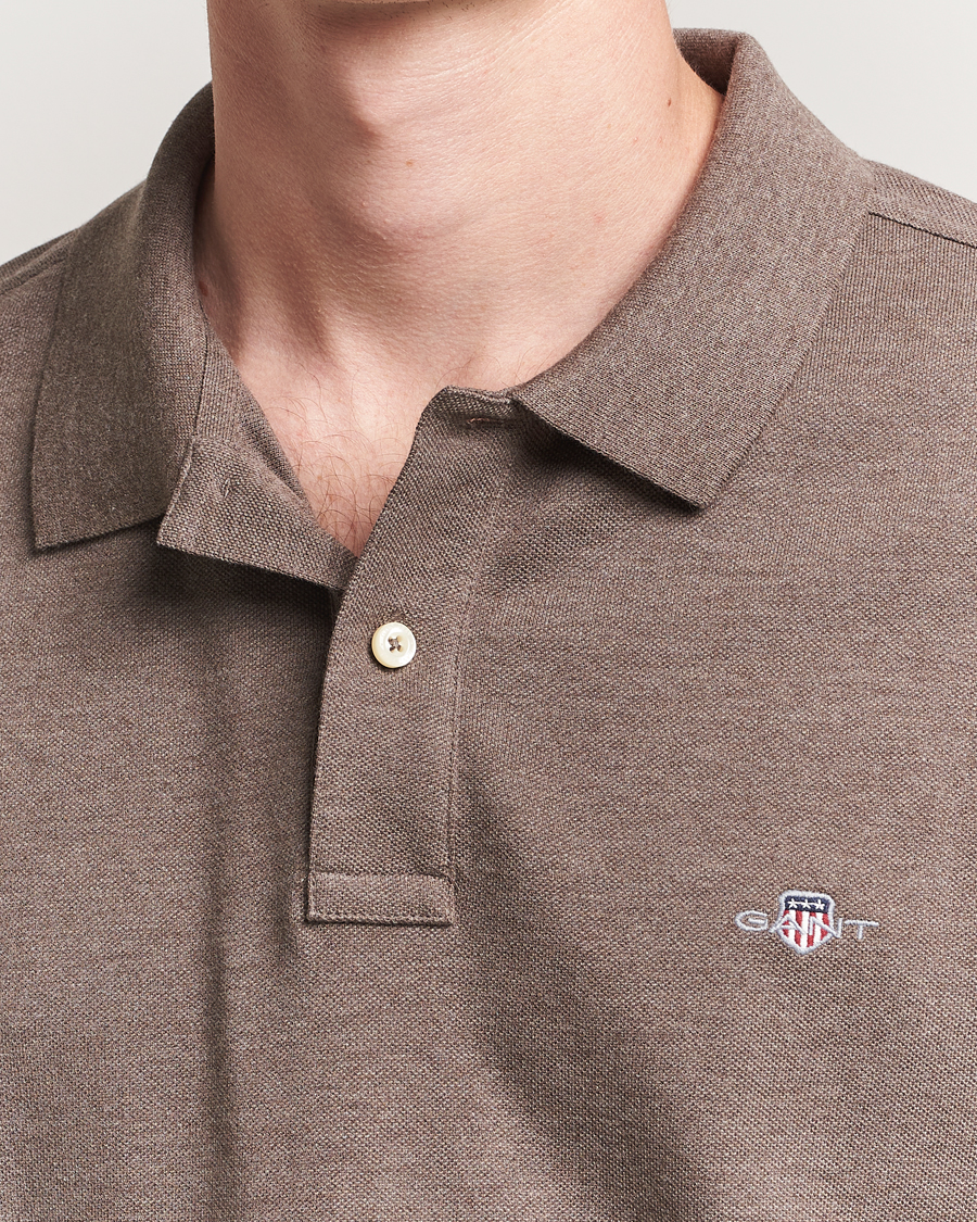Herre | Pikéer | GANT | The Original Polo Seawood Melange