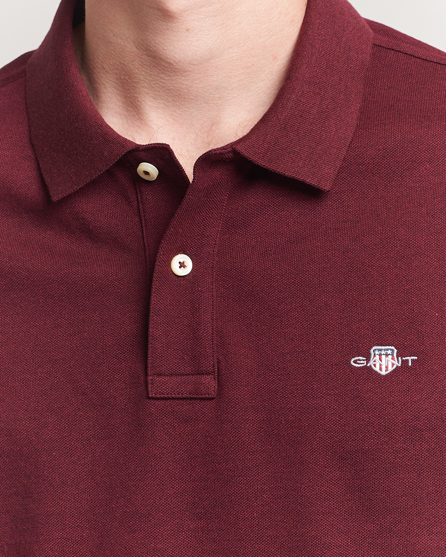 Herre | Pikéer | GANT | The Original Polo Bordeaux Melange