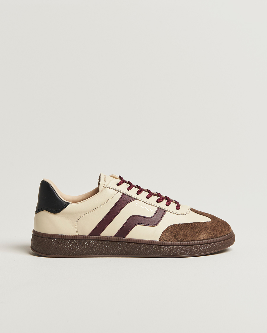 Herre | Sneakers | GANT | Cuzmo Leather/Suede Sneaker Ivory/Brown