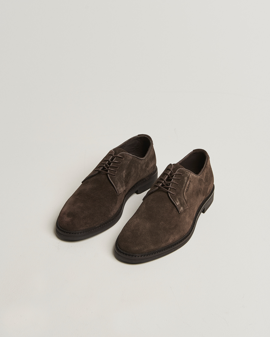 Herre | Derbys | GANT | Bidford Suede Derby Ebony Brown