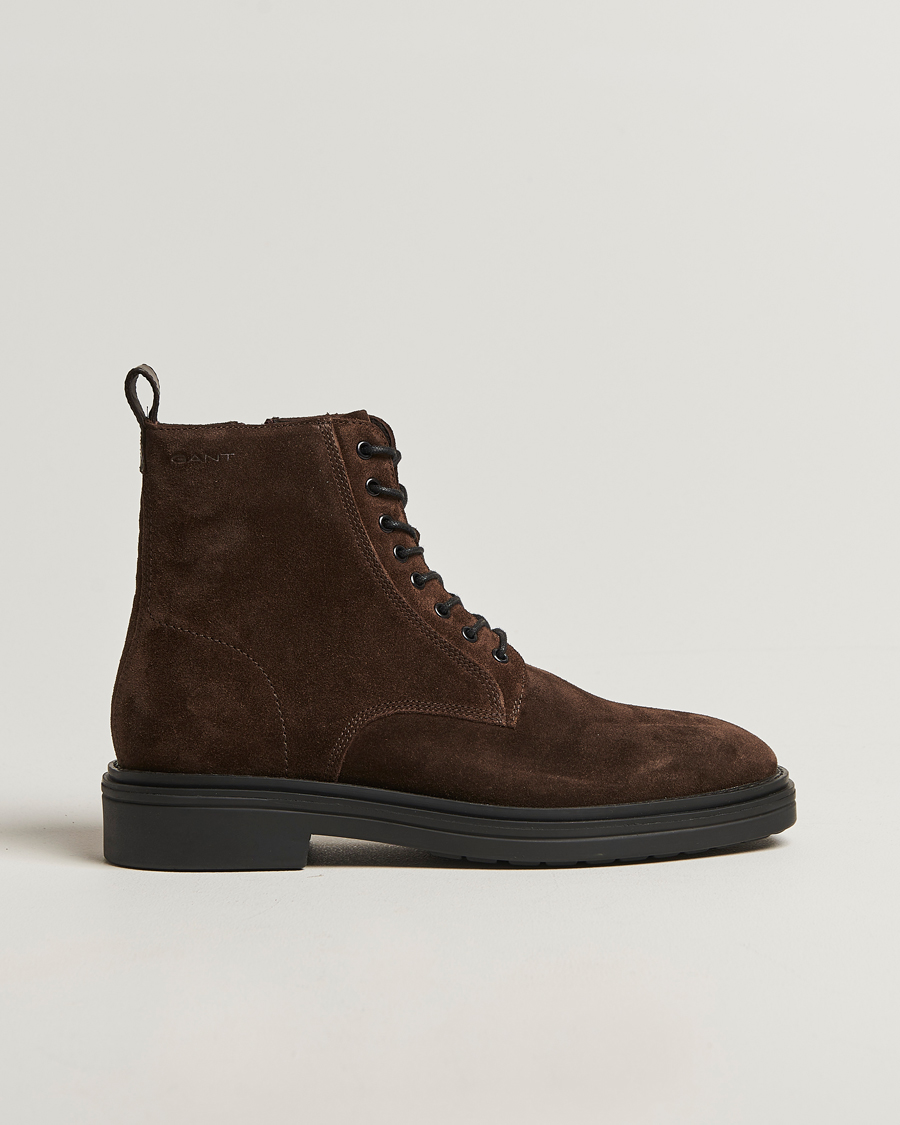 Herre | Støvler | GANT | Boggar Suede Boot Espresso Brown