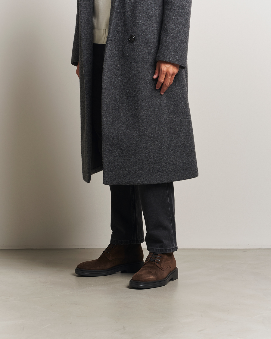 Herre | Støvler | GANT | Boggar Suede Boot Espresso Brown