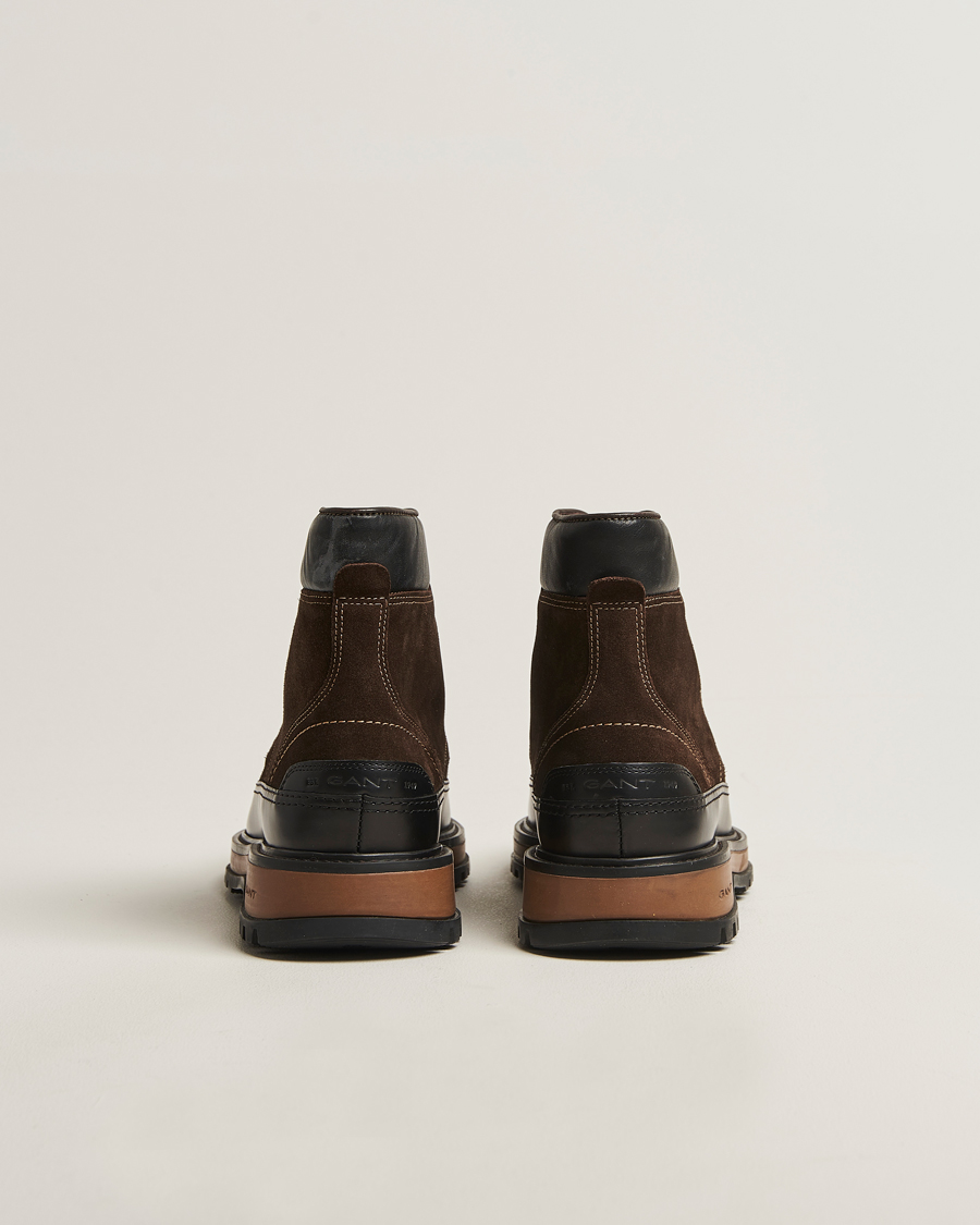Herre | Støvler | Gant | Clafton Felt Lined Suede Boot Dark Brown
