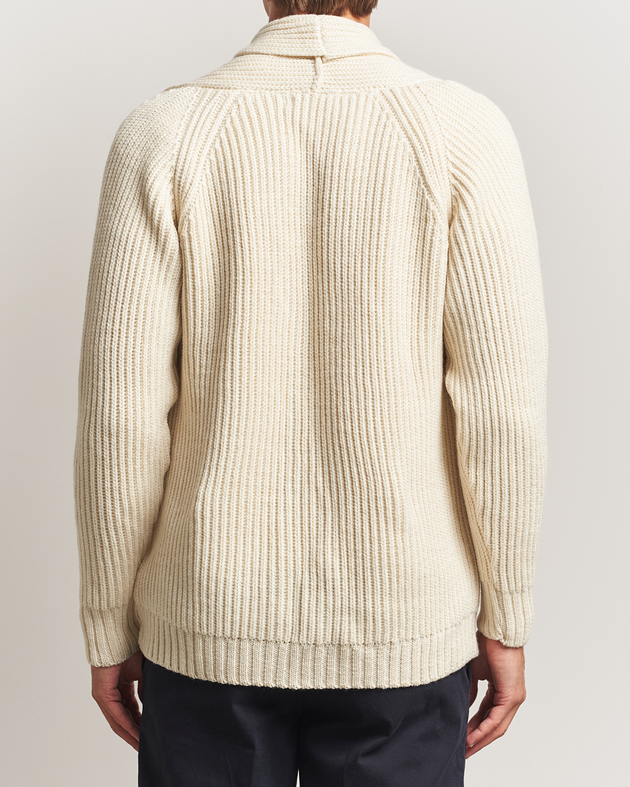 Herre | Gensere | Gloverall | Shawl Collar Cardigan Ecru