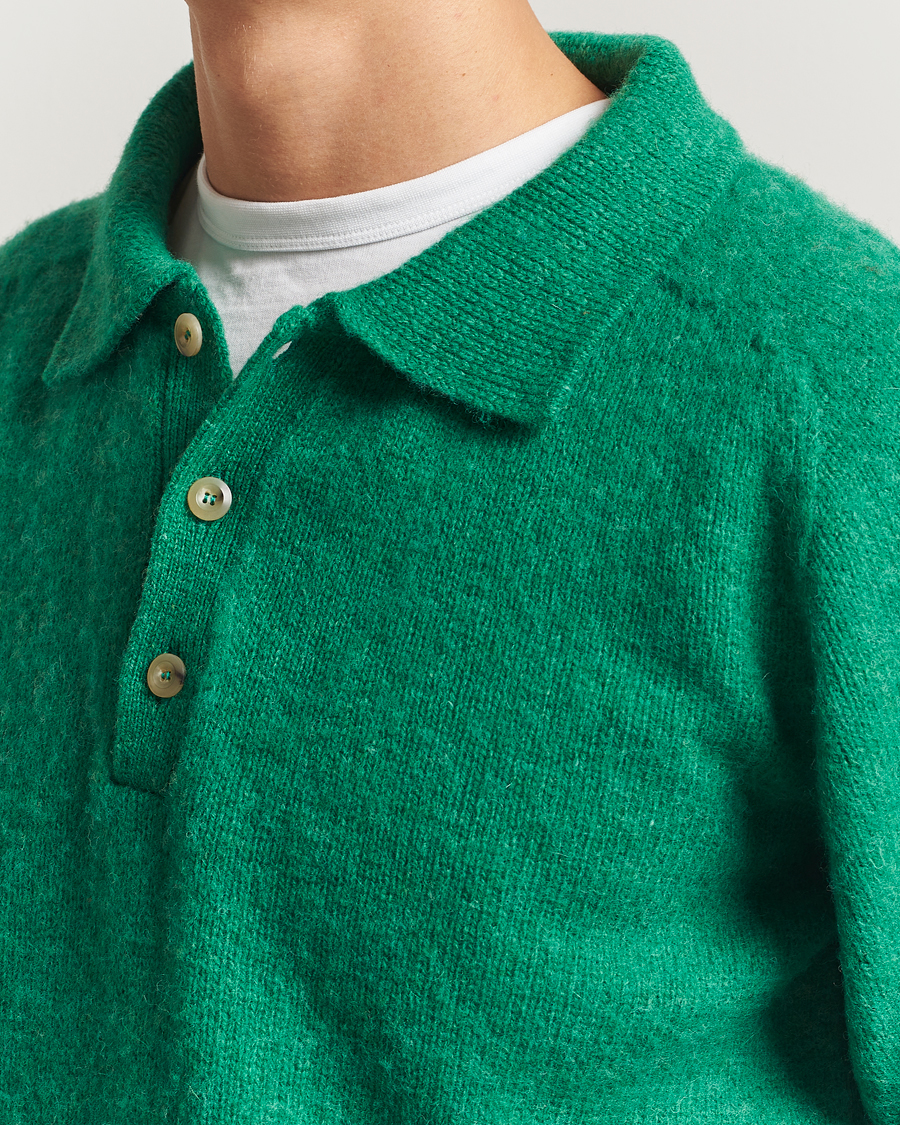 Herre | Gensere | Howlin' | Brushed Wool Polo Greendream