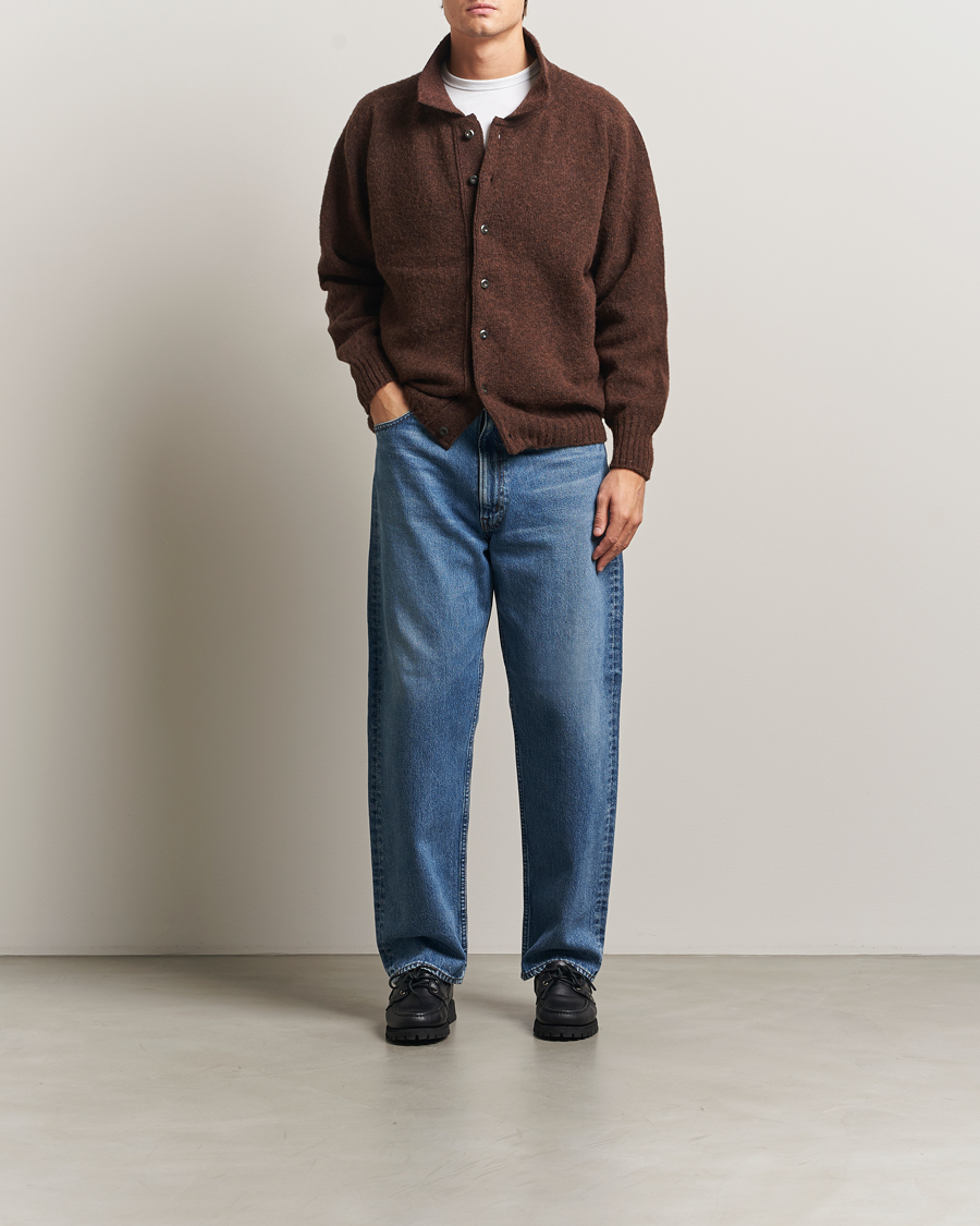 Herre | Gensere | Howlin' | Brushed Wool Cardigan Brownish