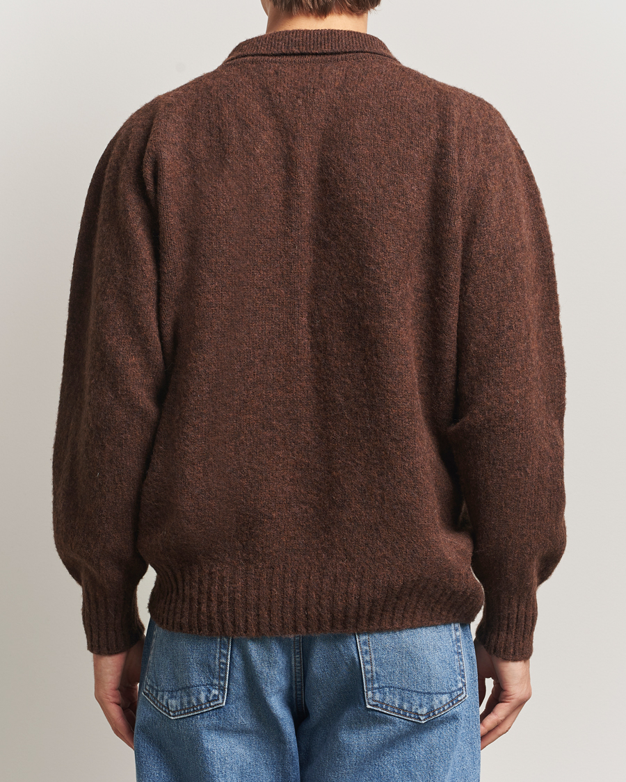 Herre | Gensere | Howlin' | Brushed Wool Cardigan Brownish