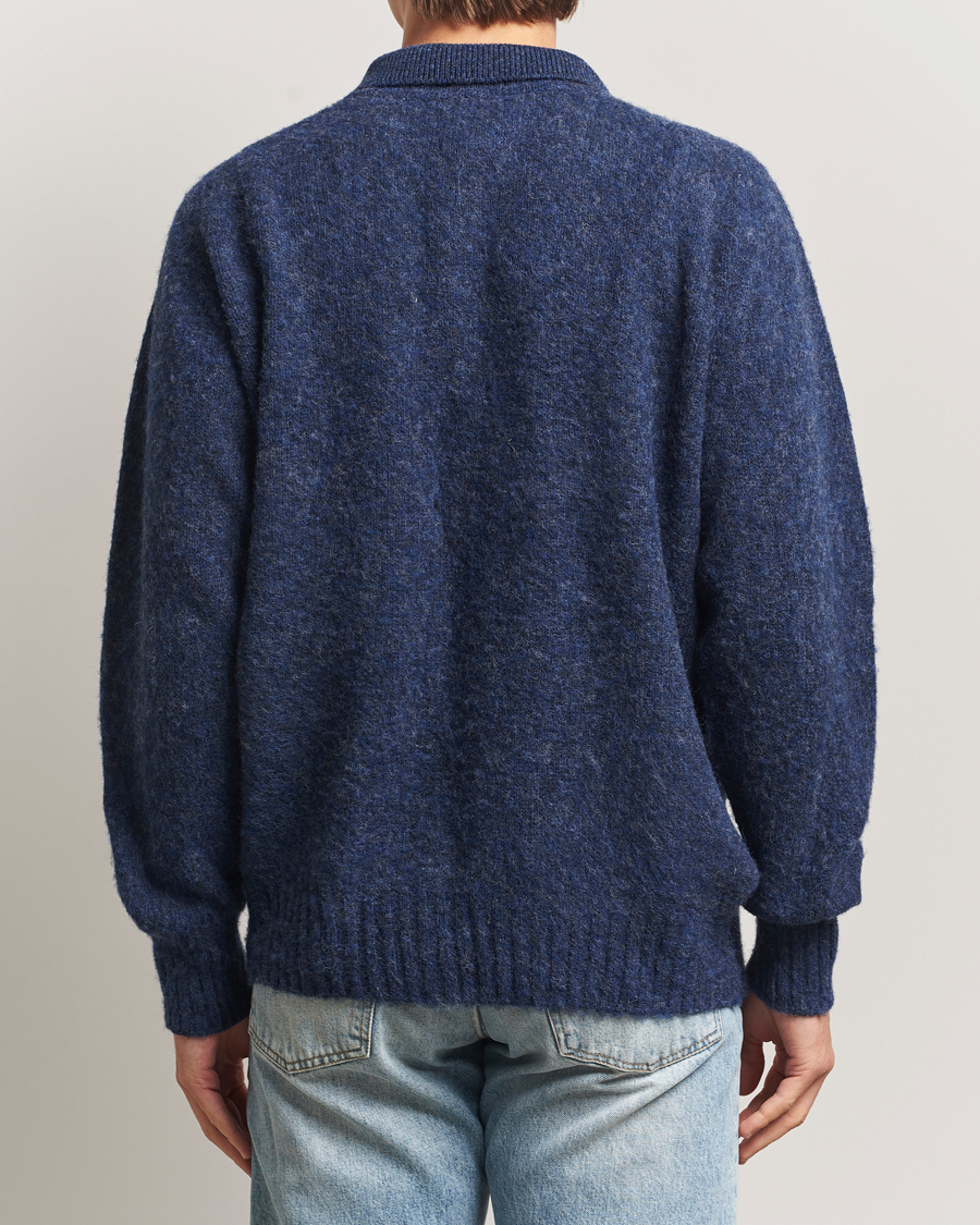Herre | Gensere | Howlin' | Brushed Wool Cardigan Denim