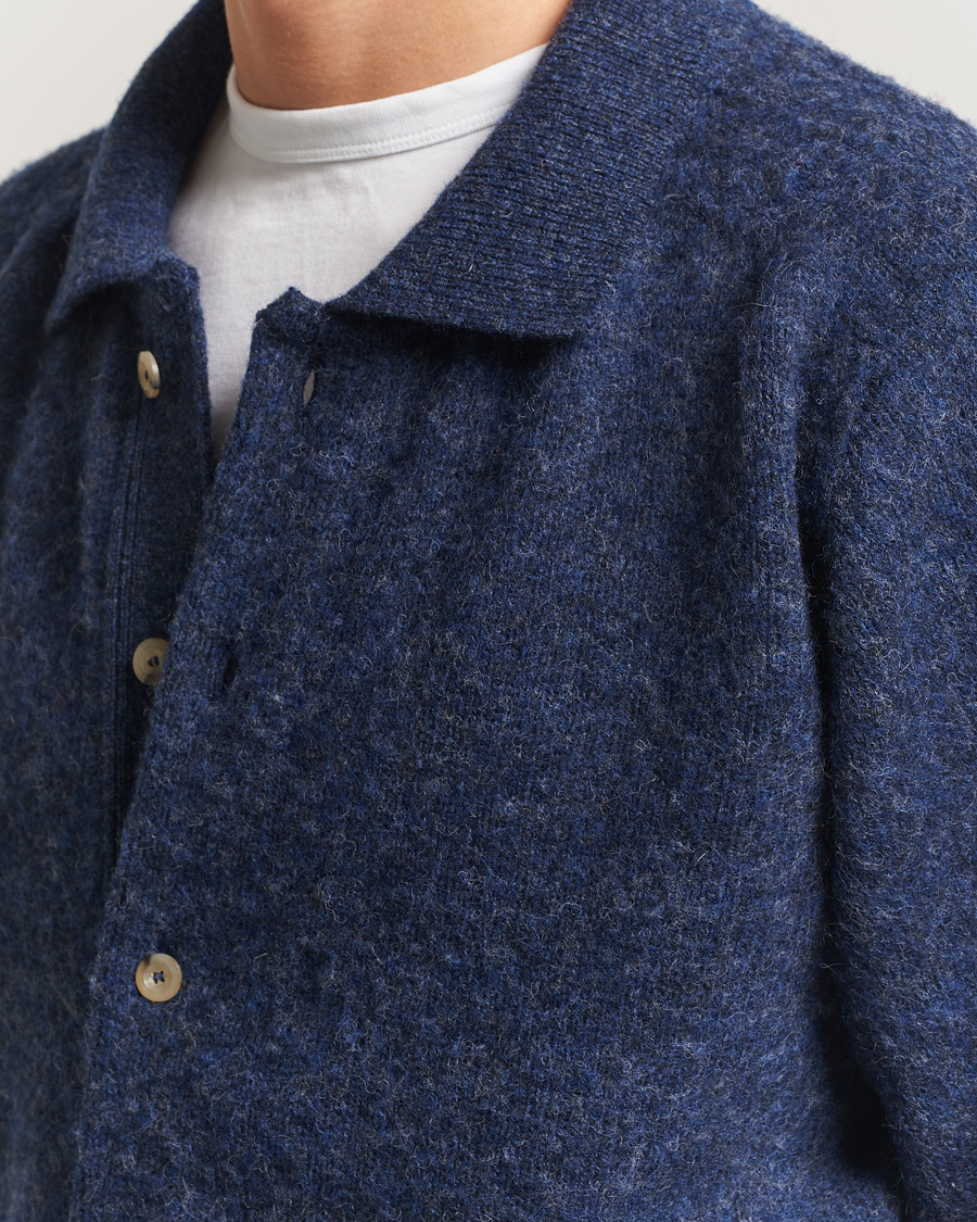 Herre | Gensere | Howlin' | Brushed Wool Cardigan Denim