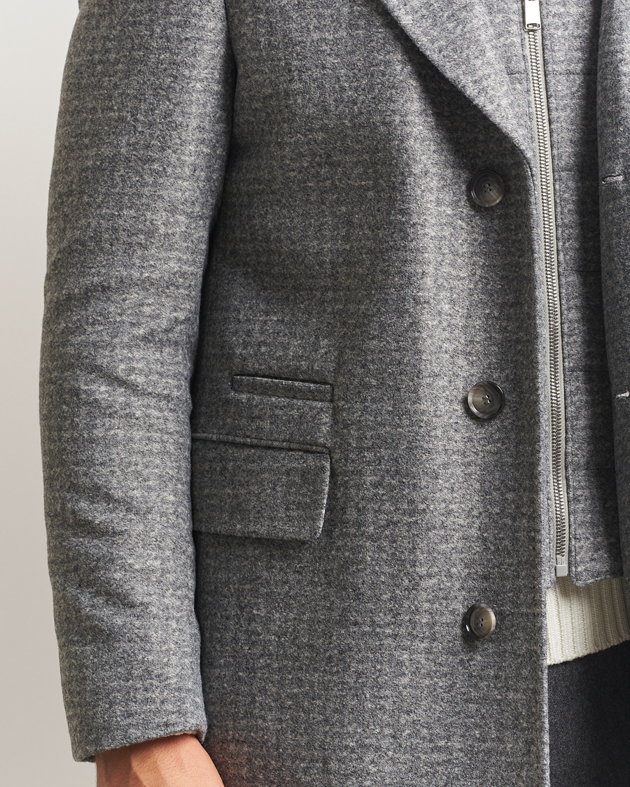 Herre | Jakker | BOSS BLACK | Hyde Wool Bib Coat Silver