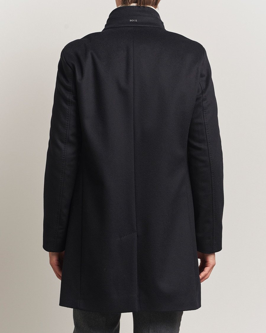Herre | Jakker | BOSS BLACK | Hyde Stand Up Collar Coat Black