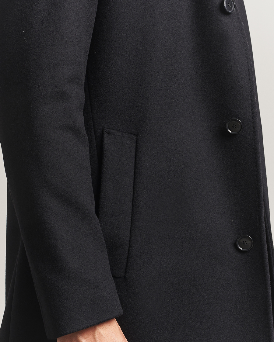 Herre | Jakker | BOSS BLACK | Hyde Stand Up Collar Coat Black