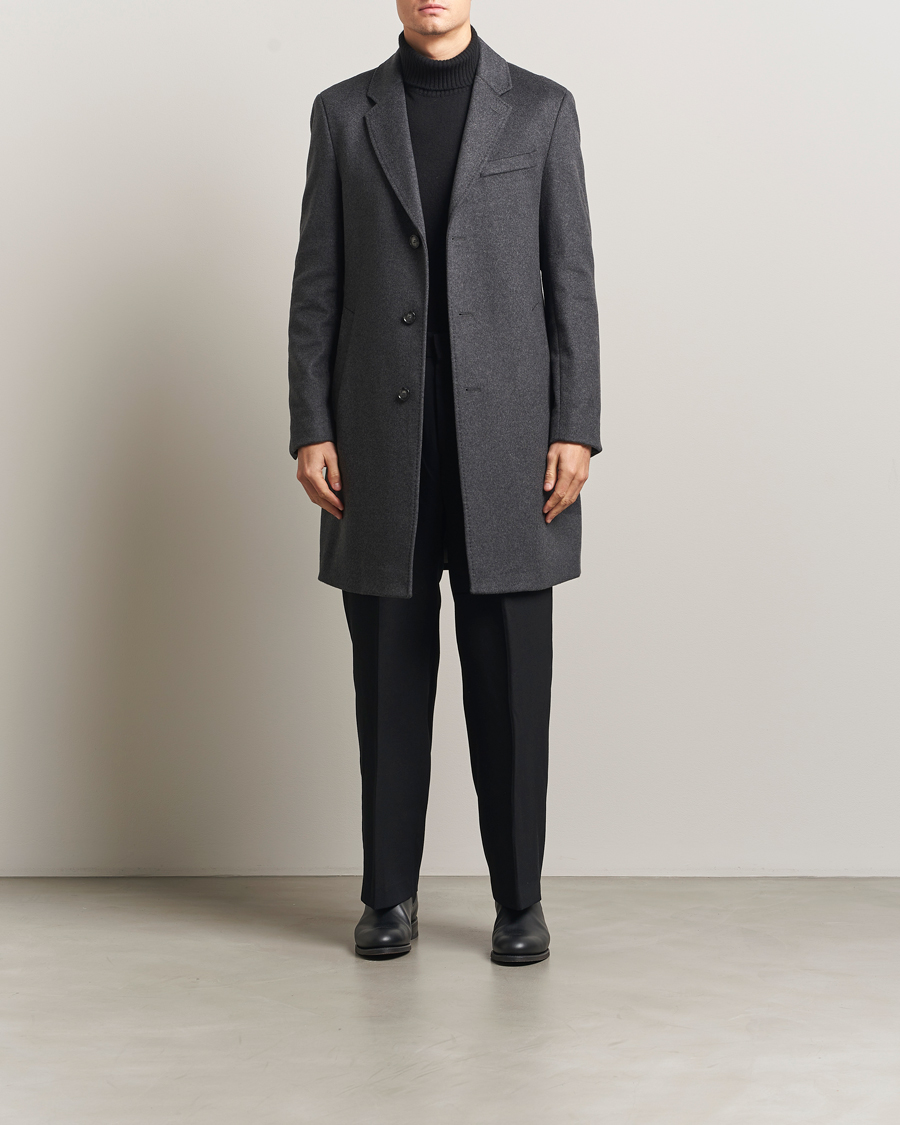 Herre | Jakker | BOSS BLACK | Hyde Wool Coat Medium Grey