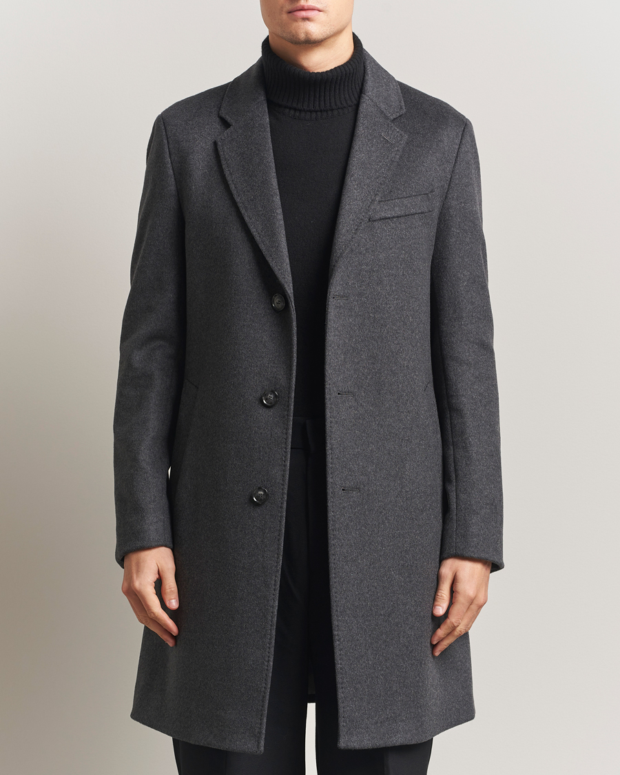 Herre | Jakker | BOSS BLACK | Hyde Wool Coat Medium Grey