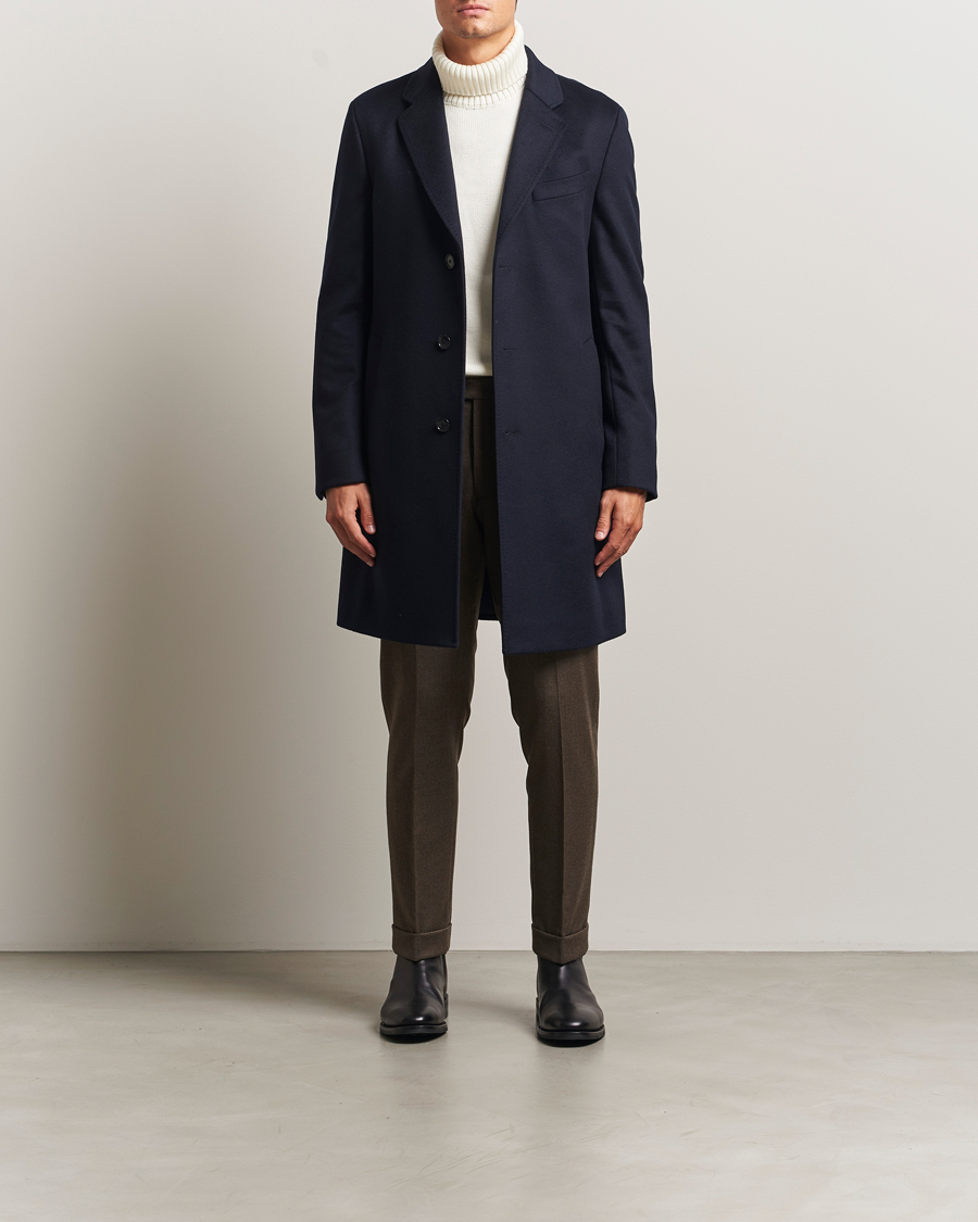 Herre | Jakker | BOSS BLACK | Hyde Wool Coat Dark Blue