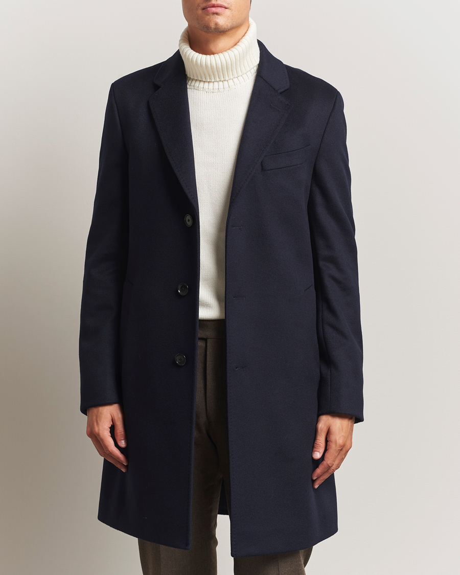 Herre | Jakker | BOSS BLACK | Hyde Wool Coat Dark Blue