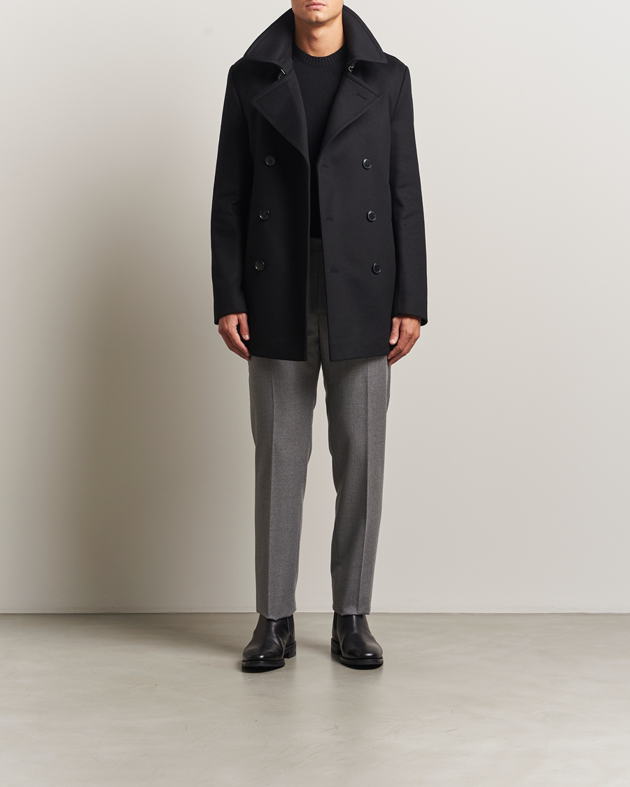 Herre | Jakker | BOSS BLACK | Hyde Wool Peacoat Black