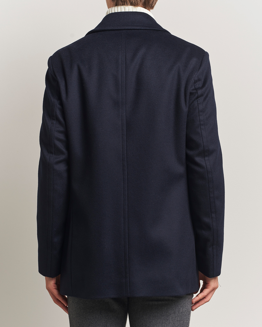 Herre | Jakker | BOSS BLACK | Hyde Wool Peacoat Dark Blue