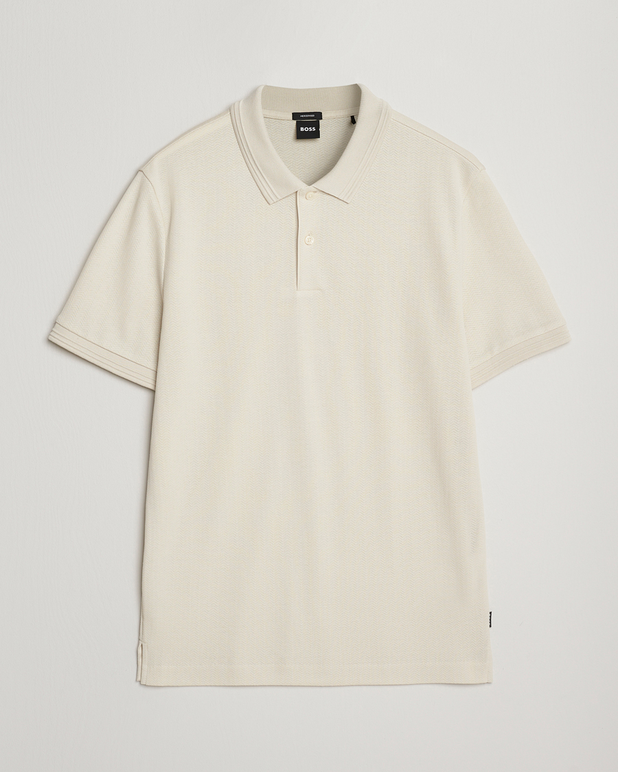 Herre | Pikéer | BOSS BLACK | Parlay Structured Polo Open White