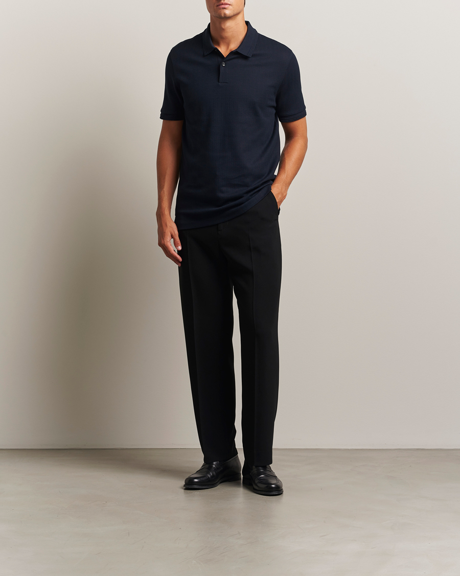 Herre | Pikéer | BOSS BLACK | Parlay Structured Polo Dark Blue