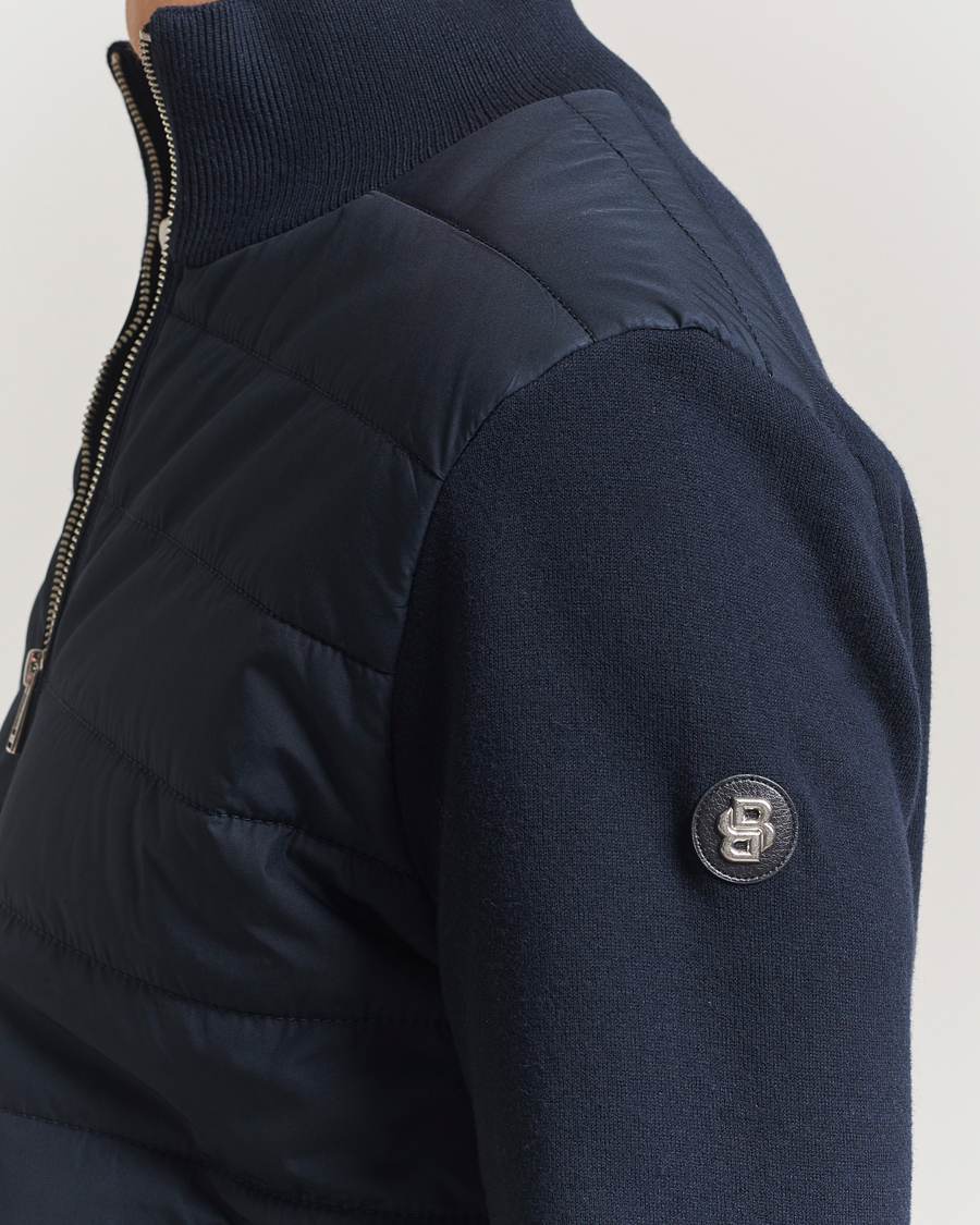 Herre | Jakker | BOSS BLACK | Hernest Hybrid Full Zip Dark Blue