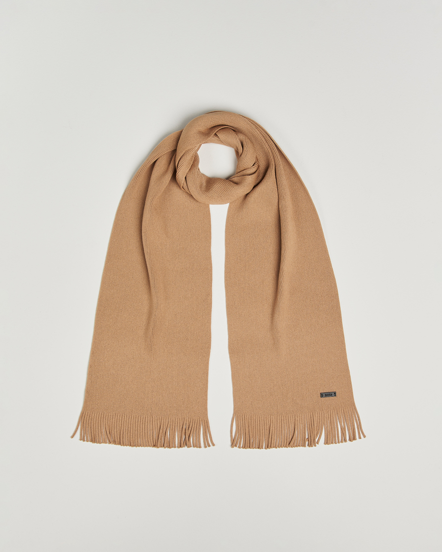 Herre | Skjerf | BOSS BLACK | Albas Wool Scarf Medium Beige