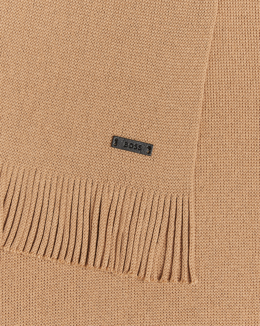 Herre | Skjerf | BOSS BLACK | Albas Wool Scarf Medium Beige