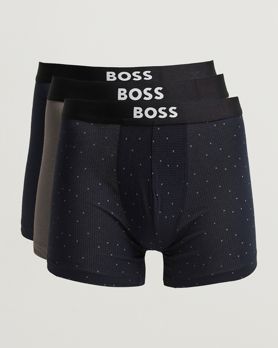 Herre | Undertøy | BOSS BLACK | 3-Pack Boxer Grey/Beige/Navy