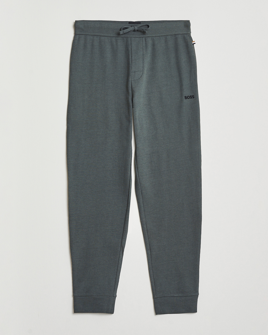 Herre | Pyjamaser og badekåper | BOSS BLACK | Waffle Pyjama Pants Open Green