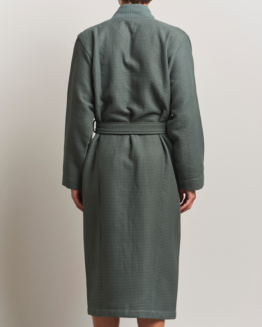 Herre | Pyjamaser og badekåper | BOSS BLACK | Waffle Kimono Open Green