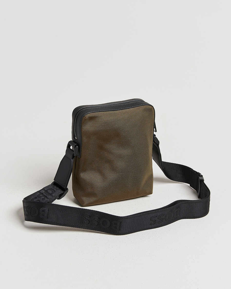 Herre | Vesker | BOSS BLACK | Ray Pouch Zip Bag Open Green