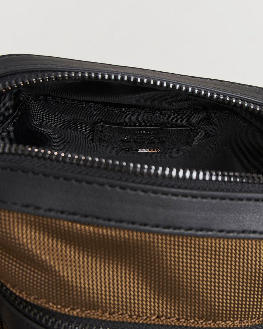 Herre | Vesker | BOSS BLACK | Ray Pouch Zip Bag Open Green