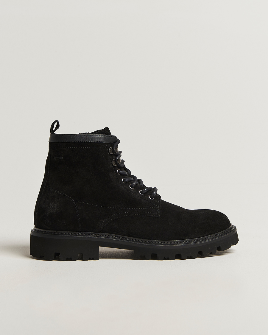 BOSS BLACK Julyo Suede Boot Black – Svart