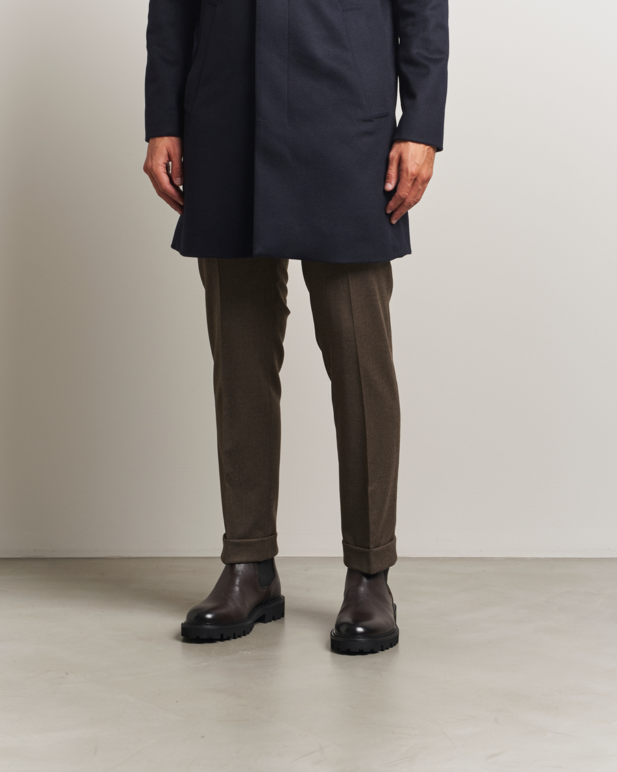 Herre | Støvler | BOSS BLACK | Julyo Leather Chelsea Boot Dark Brown