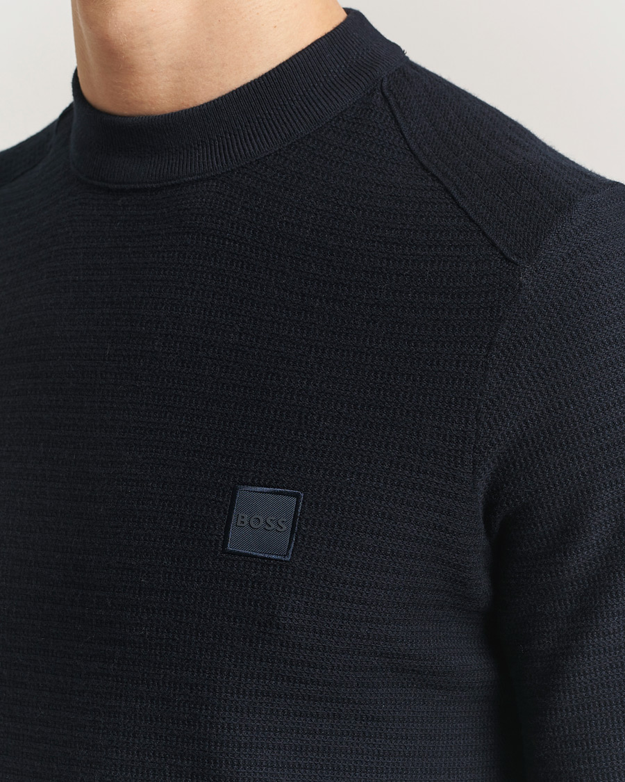 Herre | Gensere | BOSS ORANGE | Anion Knitted Sweater Dark Blue