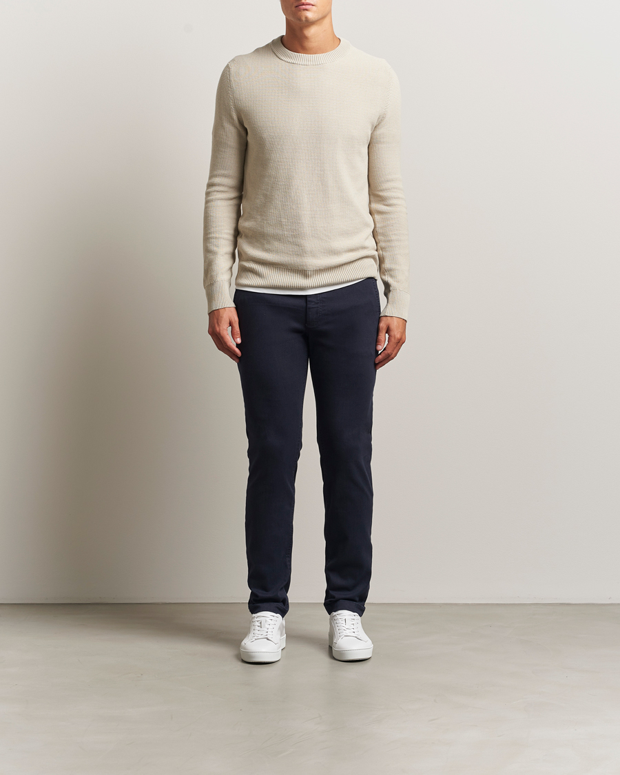 Herre | Bukser | BOSS ORANGE | Cotton Chino Dark Blue