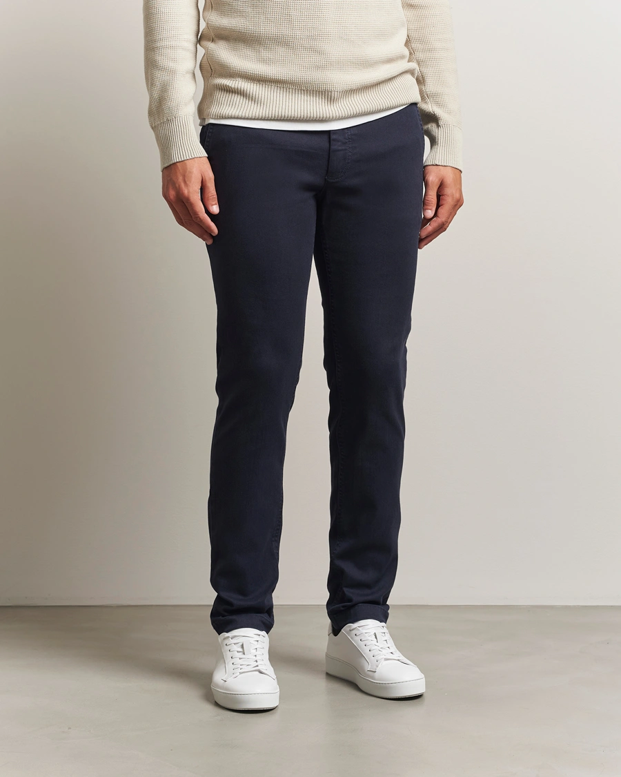 Herre | Bukser | BOSS ORANGE | Cotton Chino Dark Blue